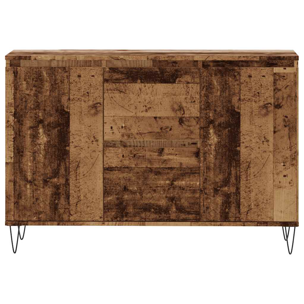 Buffet vieux bois 101,5x35x70 cm bois d’ingénierie - XIOS