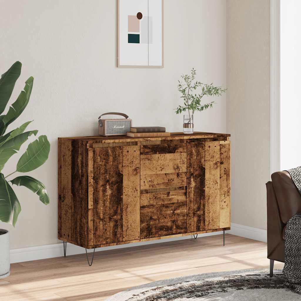 Buffet vieux bois 101,5x35x70 cm bois d’ingénierie - XIOS