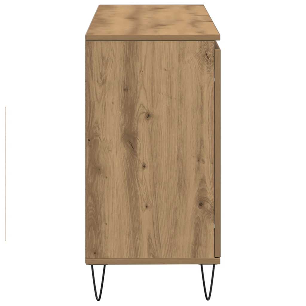Buffet chêne artisanal 101,5x35x70 cm bois d'ingénierie - XIOS