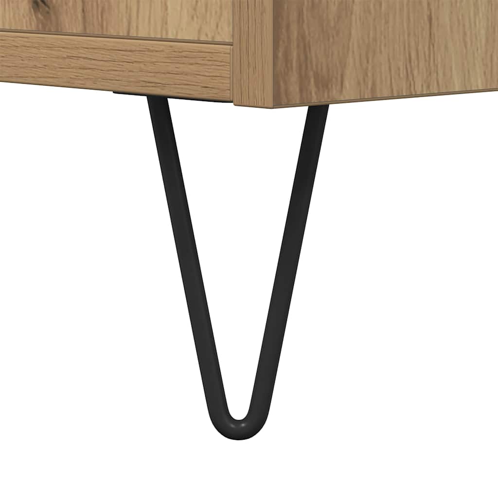 Buffet chêne artisanal 101,5x35x70 cm bois d'ingénierie - XIOS