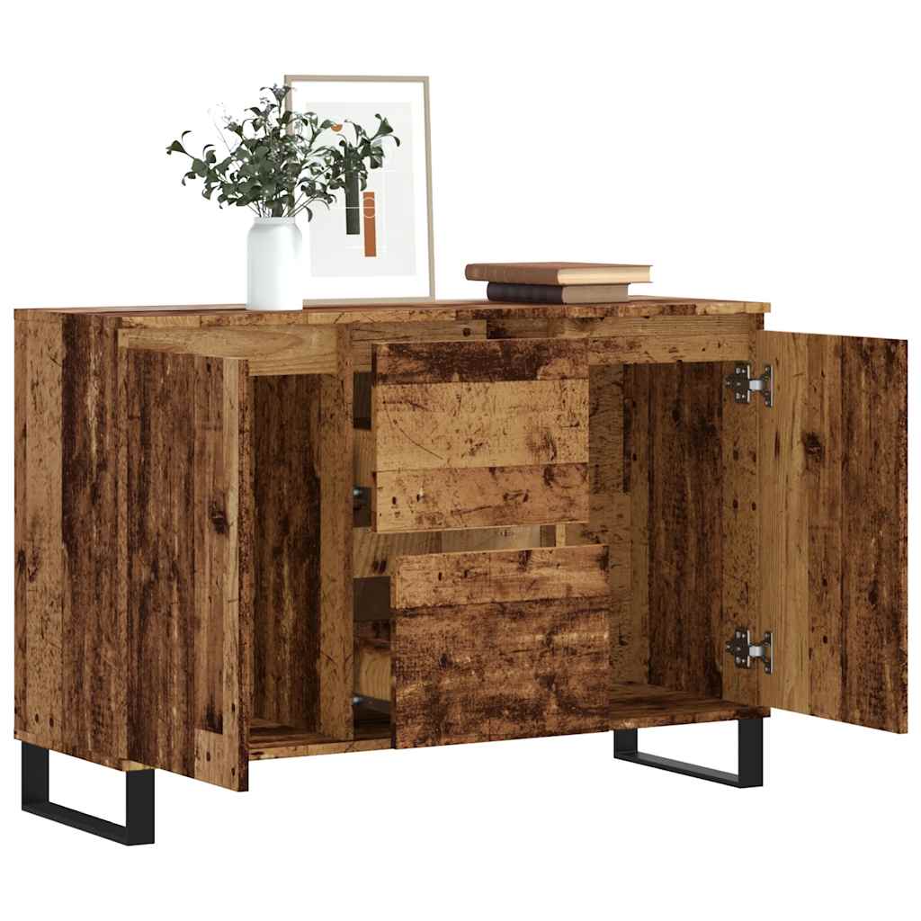 Buffet vieux bois 101,5x35x70 cm bois d’ingénierie - XIOS