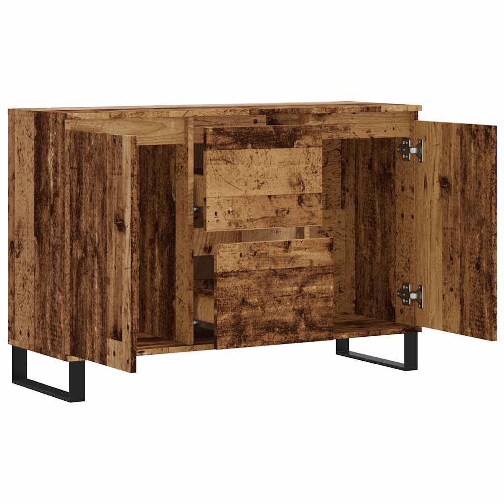 Buffet vieux bois 101,5x35x70 cm bois d’ingénierie - XIOS