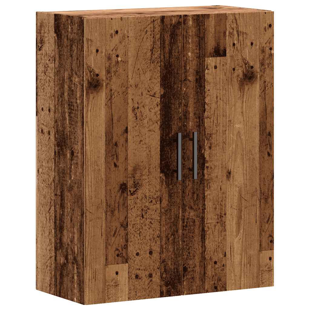 Armoire murale vieux bois 69,5x34x90 cm - XIOS