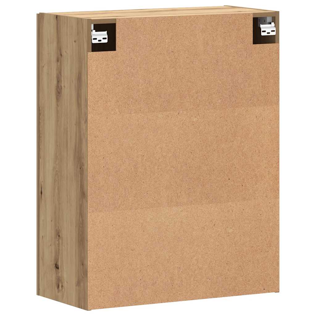 Armoire murale chêne artisanal 69,5x34x90 cm