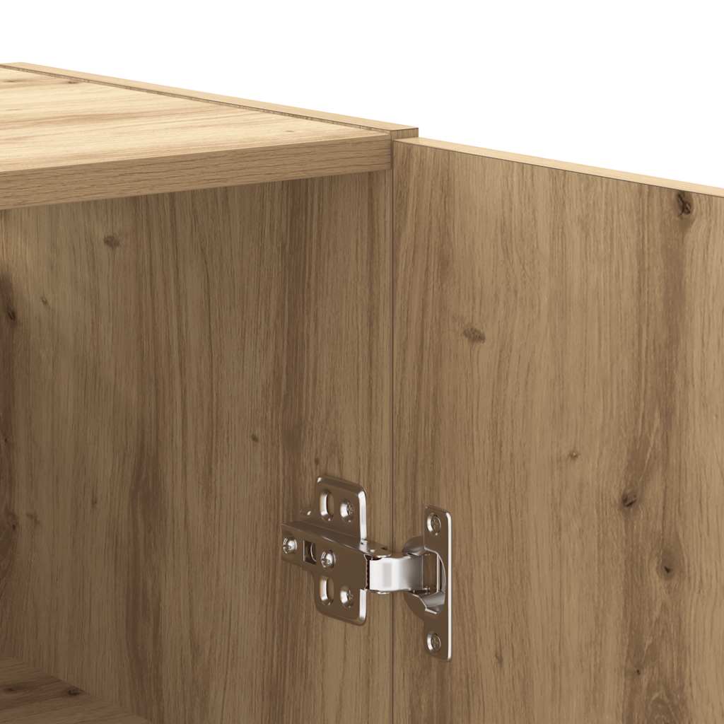 Armoire murale chêne artisanal 69,5x34x90 cm