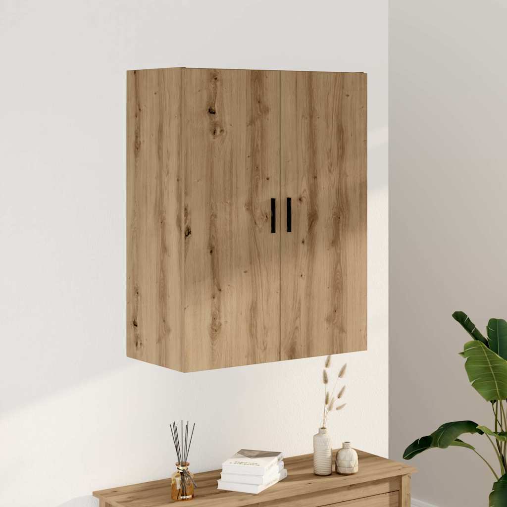 Armoire murale chêne artisanal 69,5x34x90 cm