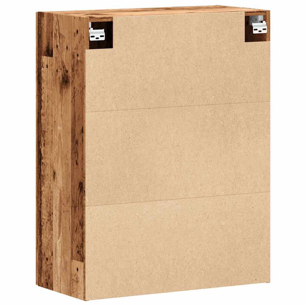 Armoire murale vieux bois 69,5x34x90 cm - XIOS
