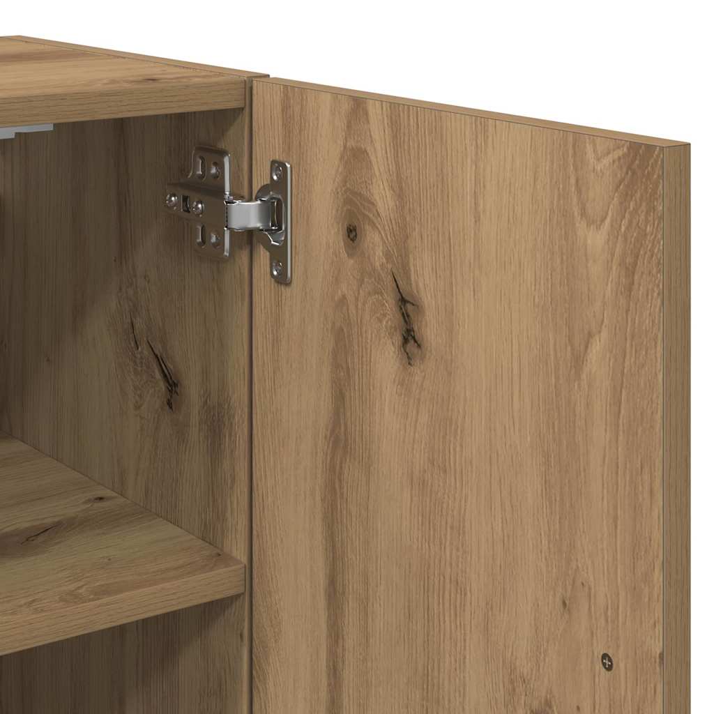 Armoire murale chêne artisanal 60x31x70 cm bois d'ingénierie - XIOS