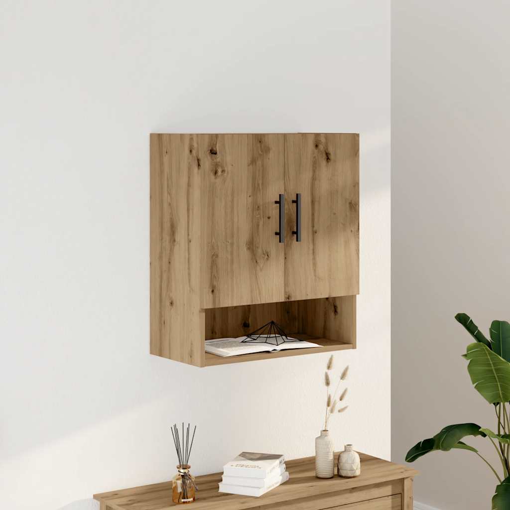 Armoire murale chêne artisanal 60x31x70 cm bois d'ingénierie - XIOS
