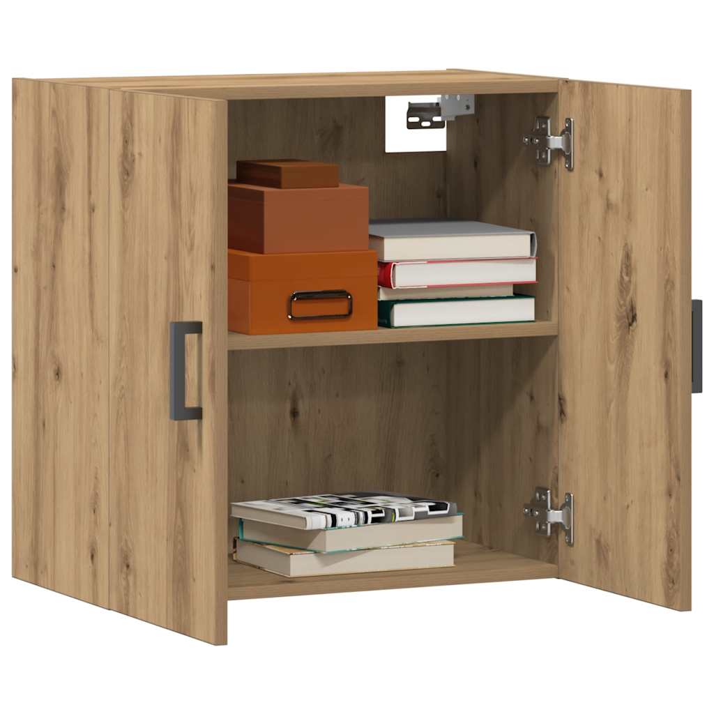 Armoire murale chêne artisanal 60x31x60 cm bois d'ingénierie
