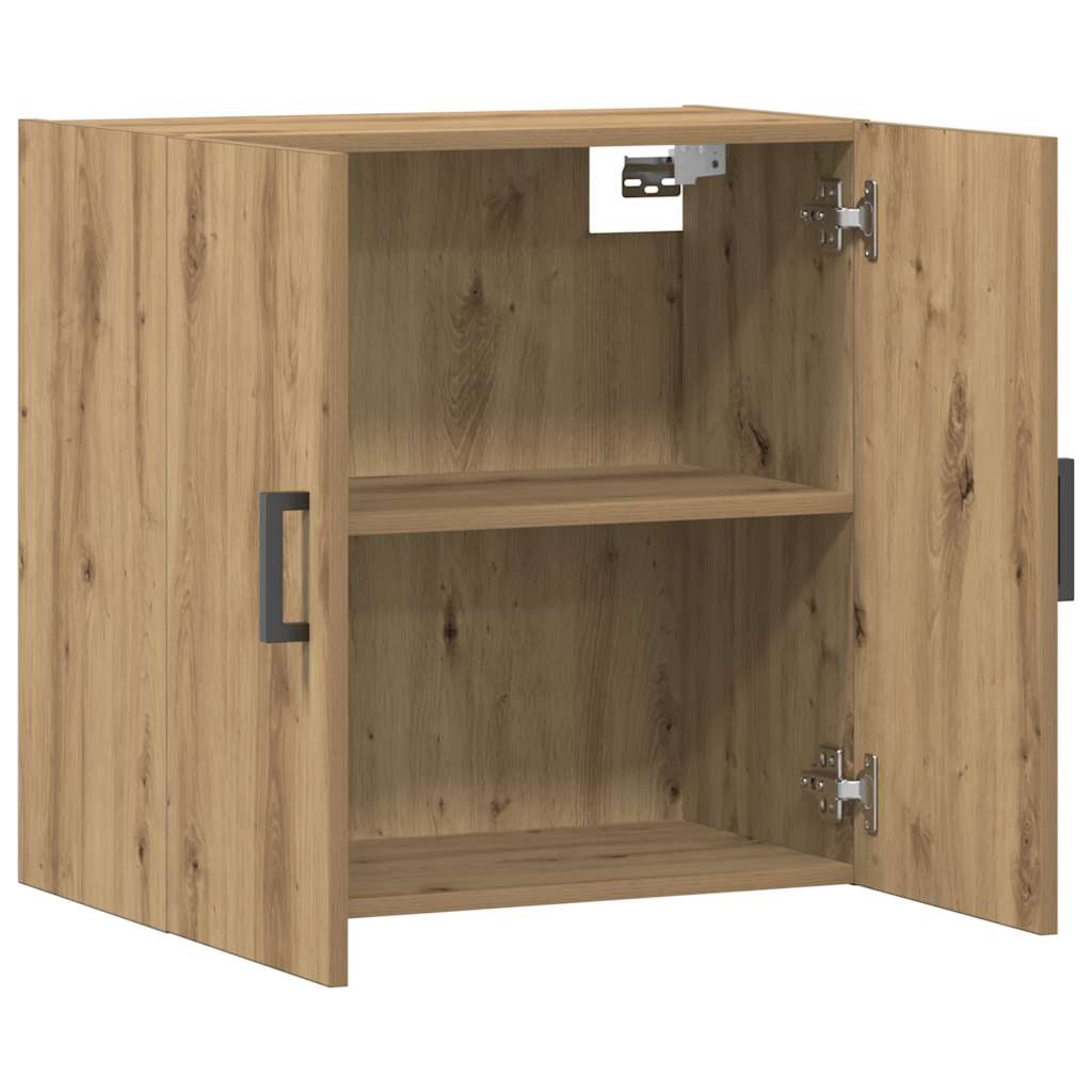 Armoire murale chêne artisanal 60x31x60 cm bois d'ingénierie