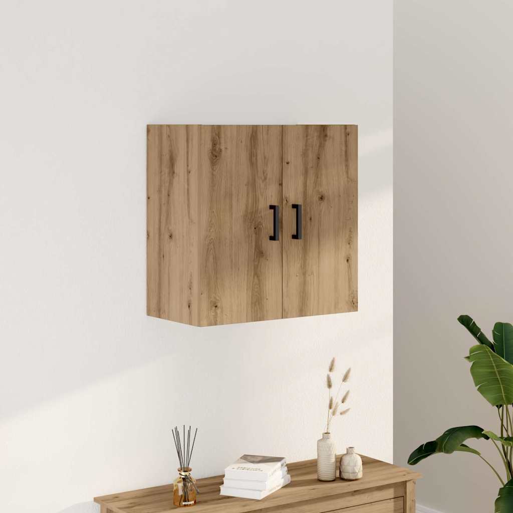 Armoire murale chêne artisanal 60x31x60 cm bois d'ingénierie