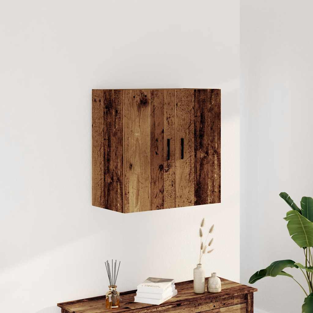 Armoire murale vieux bois 60x31x60 cm bois d'ingénierie - XIOS