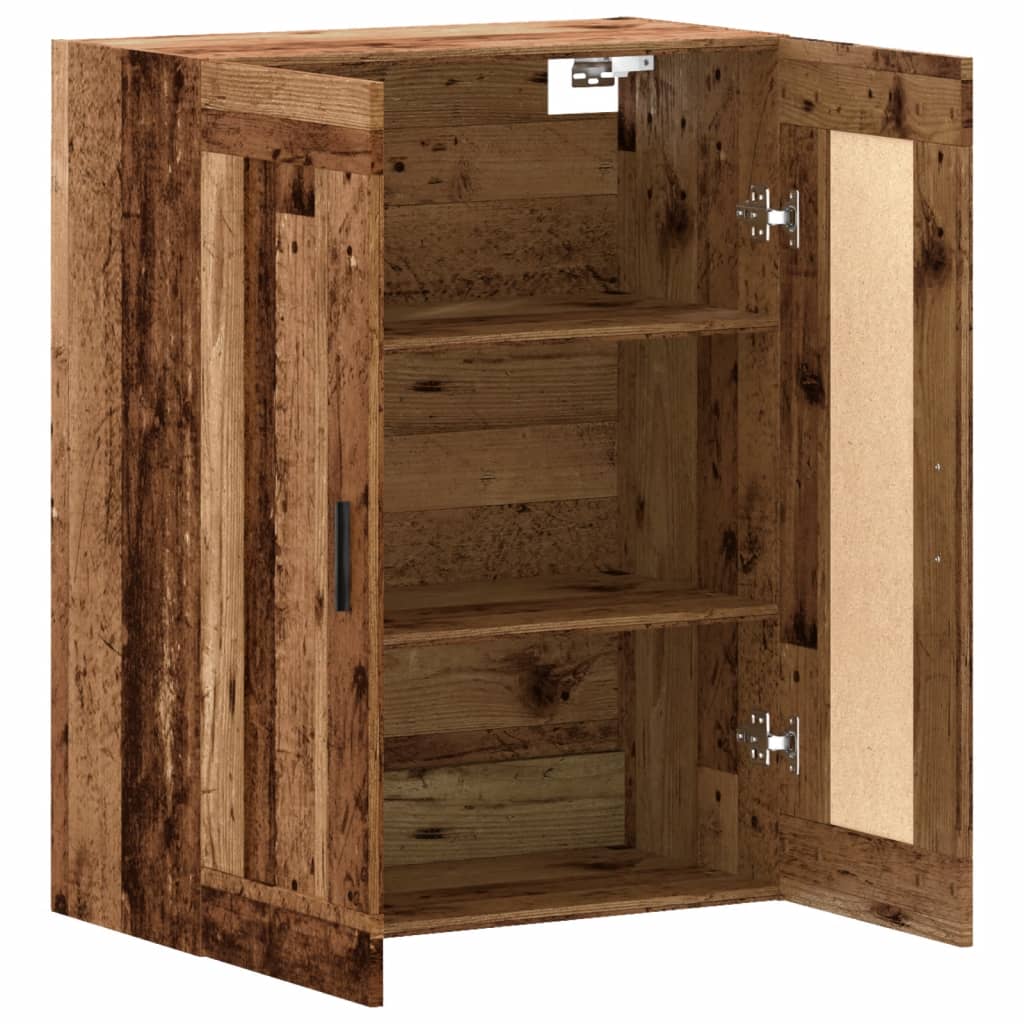 Armoire murale vieux bois 69,5x34x90 cm bois d'ingénierie - XIOS
