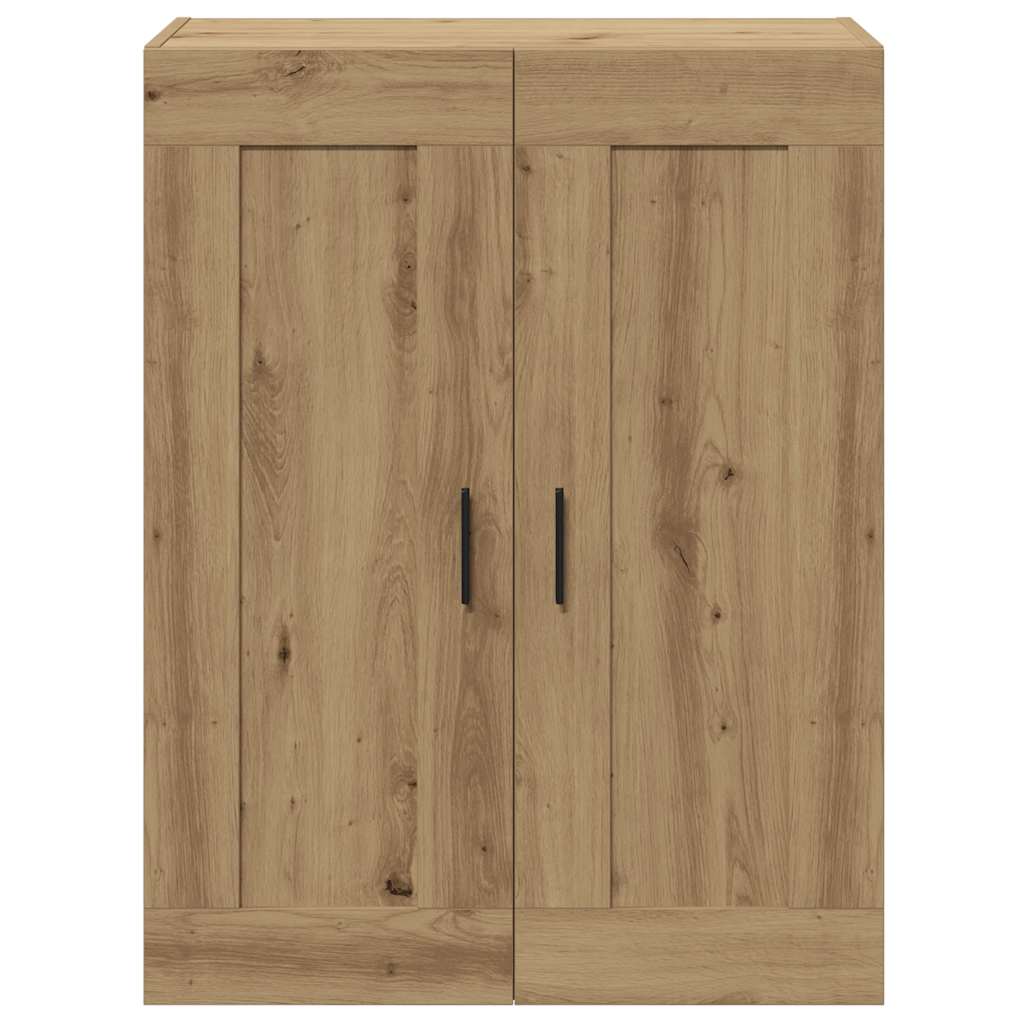 Armoire murale chêne artisanal 69,5x34x90 cm bois d'ingénierie