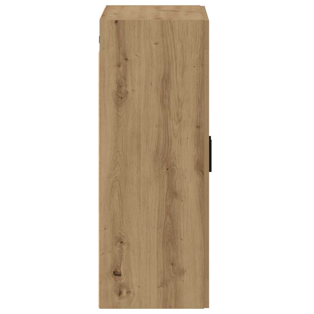 Armoire murale chêne artisanal 69,5x34x90 cm bois d'ingénierie