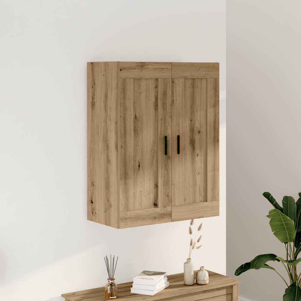 Armoire murale chêne artisanal 69,5x34x90 cm bois d'ingénierie - XIOS
