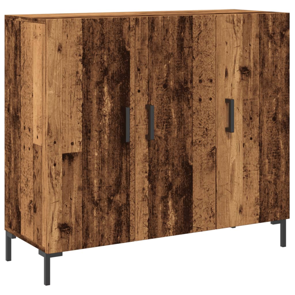 Buffet vieux bois 90x34x80 cm bois d'ingénierie - XIOS