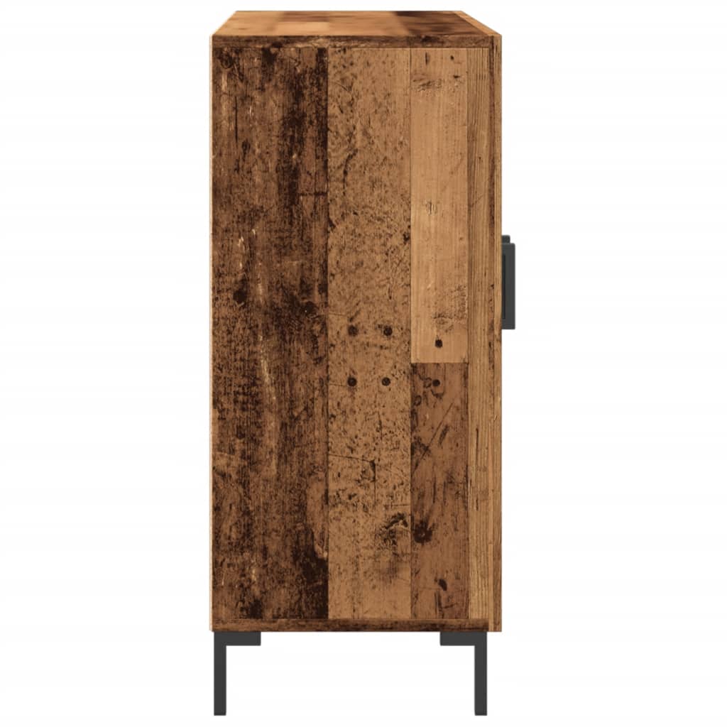 Buffet vieux bois 90x34x80 cm bois d'ingénierie - XIOS