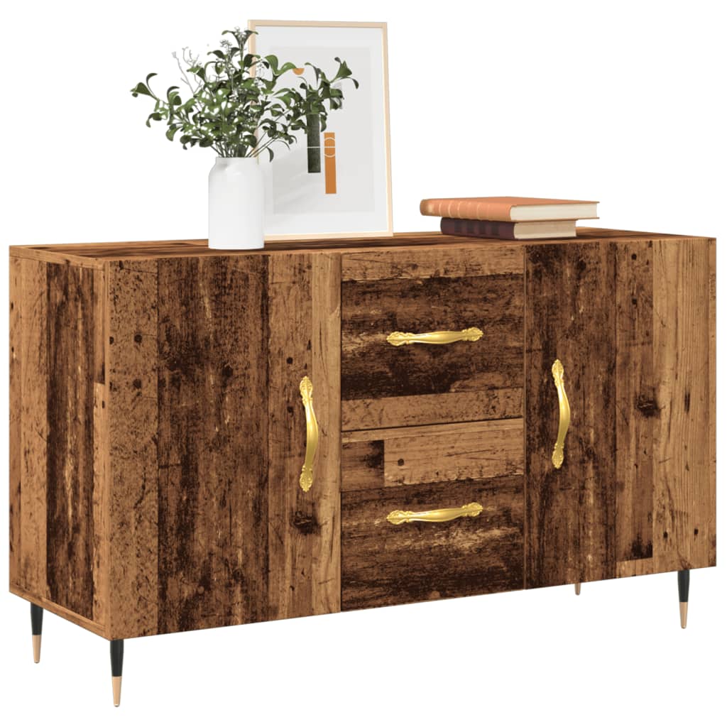 Buffet vieux bois 100x36x60 cm bois d'ingénierie - XIOS