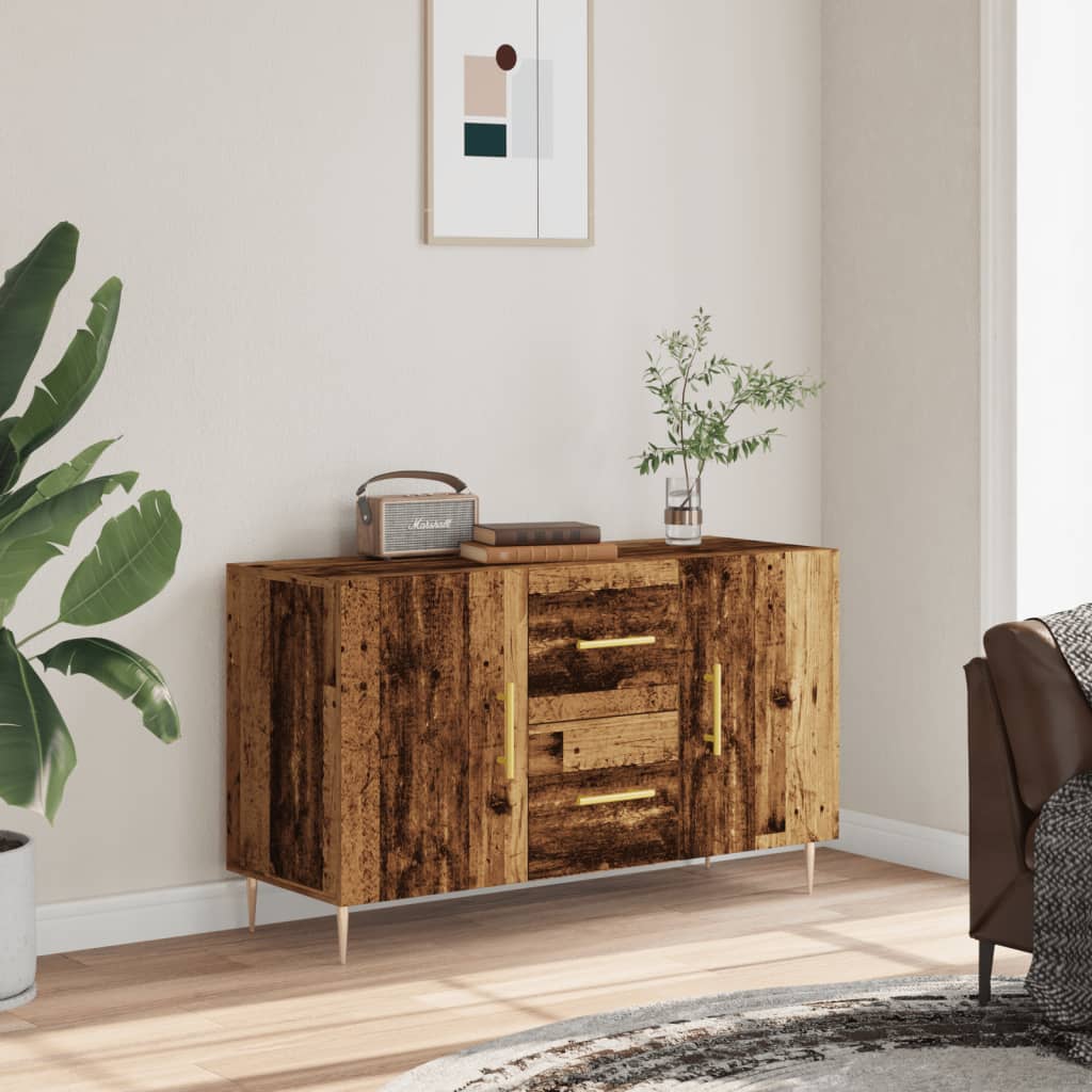 Buffet vieux bois 100x36x60 cm bois d'ingénierie - XIOS