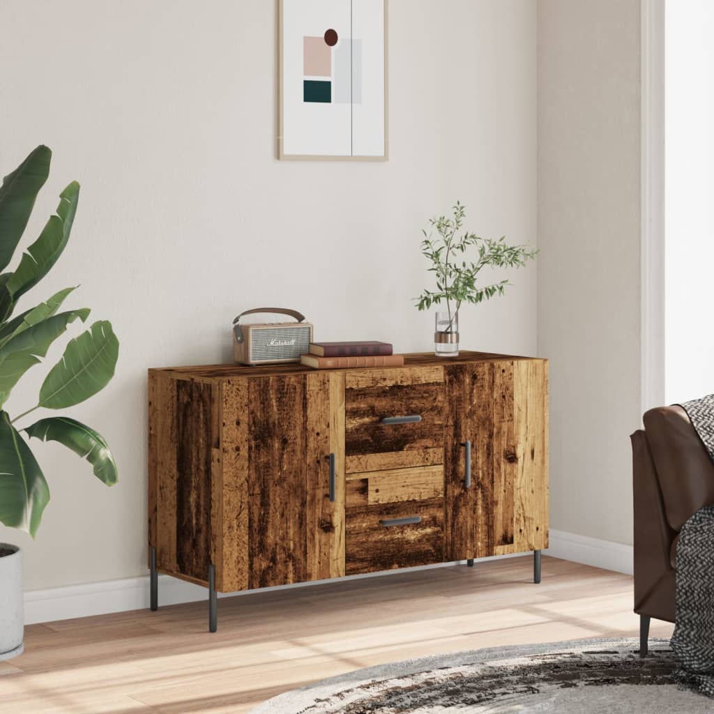 Buffet vieux bois 100x36x60 cm bois d'ingénierie - XIOS