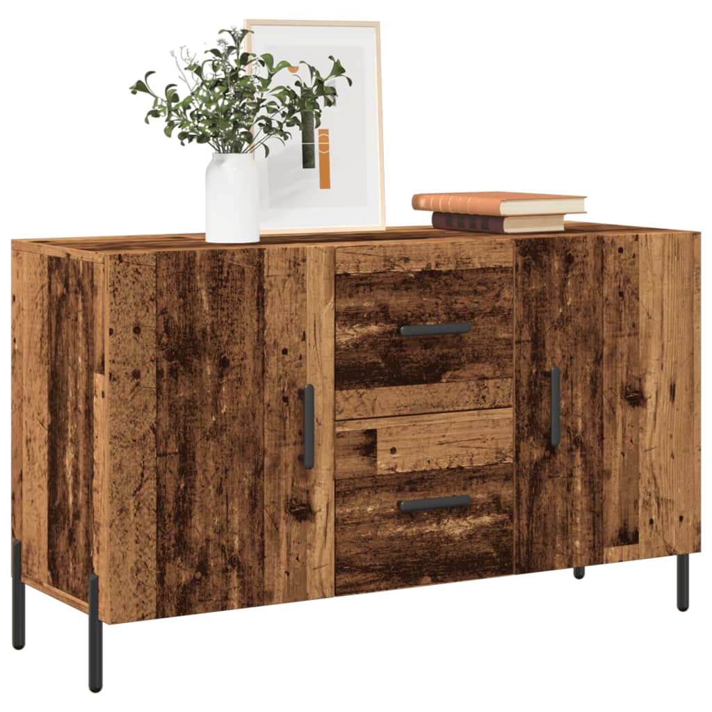 Buffet vieux bois 100x36x60 cm bois d'ingénierie - XIOS