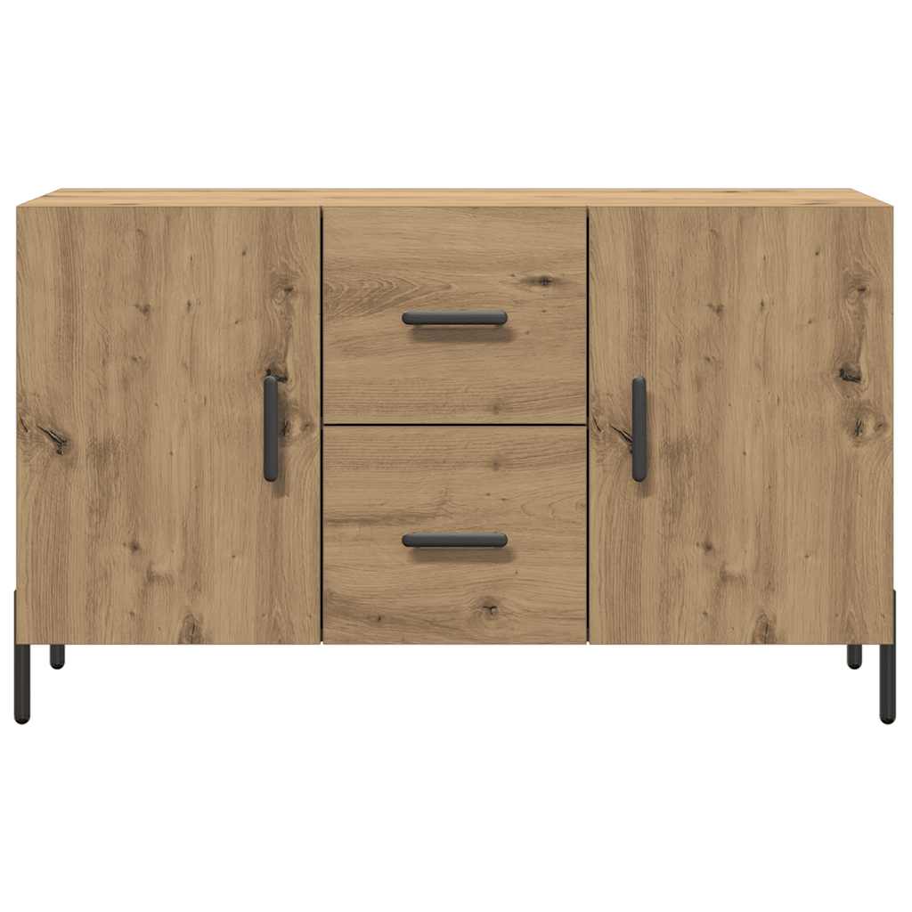 Buffet chêne artisanal 100x36x60 cm bois d'ingénierie - XIOS