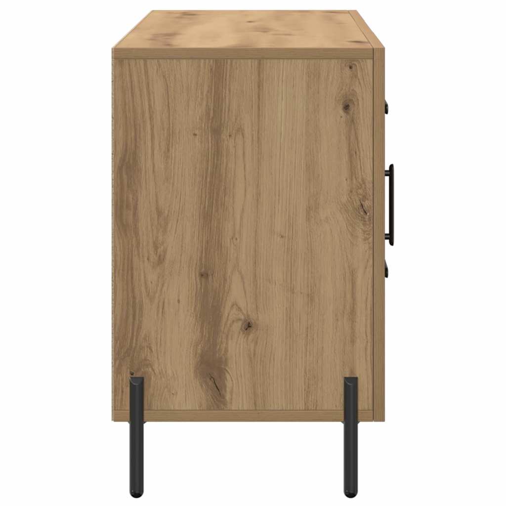 Buffet chêne artisanal 100x36x60 cm bois d'ingénierie - XIOS