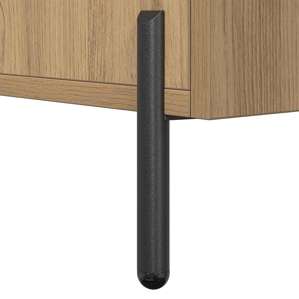 Buffet chêne artisanal 100x36x60 cm bois d'ingénierie - XIOS