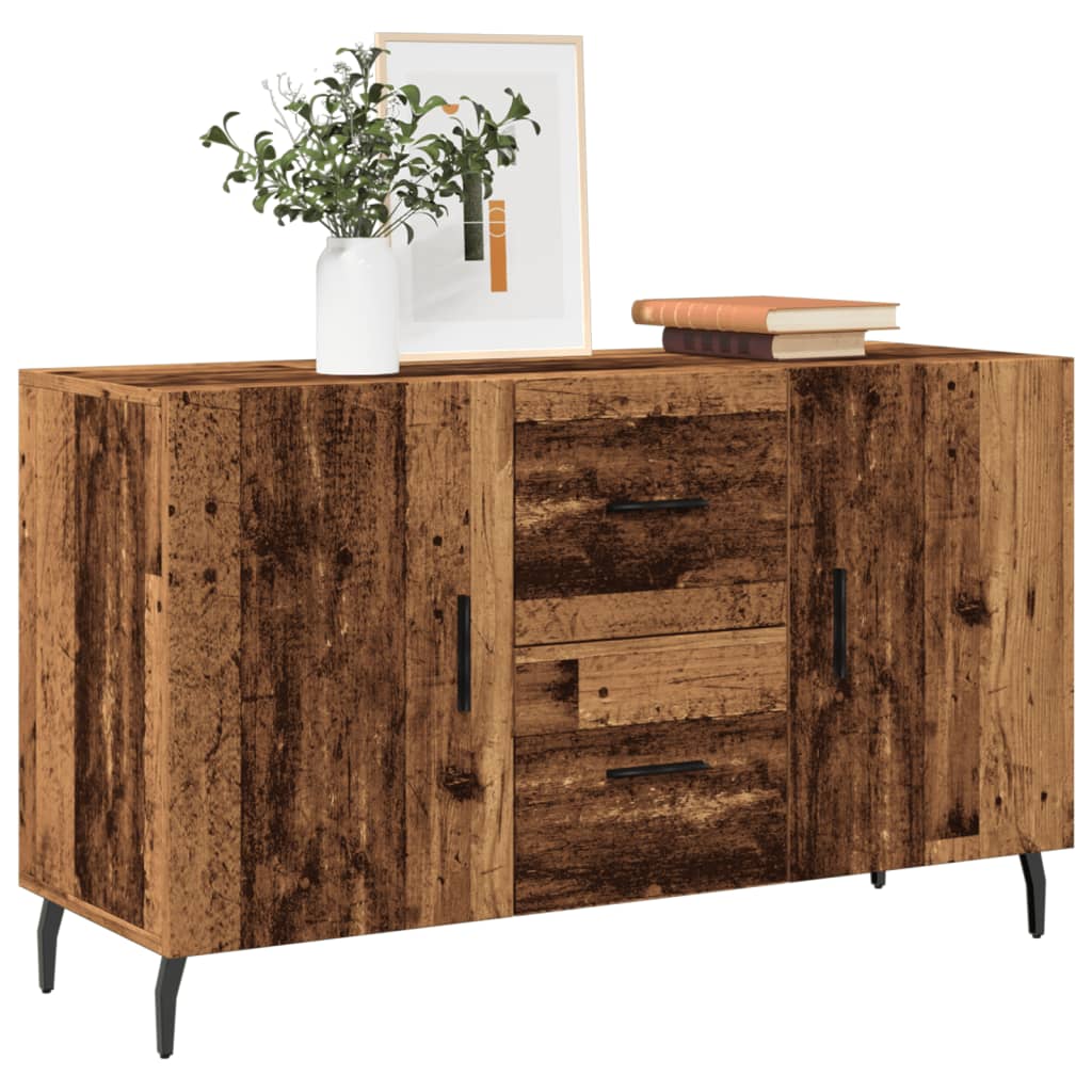 Buffet vieux bois 100x36x60 cm bois d'ingénierie - XIOS