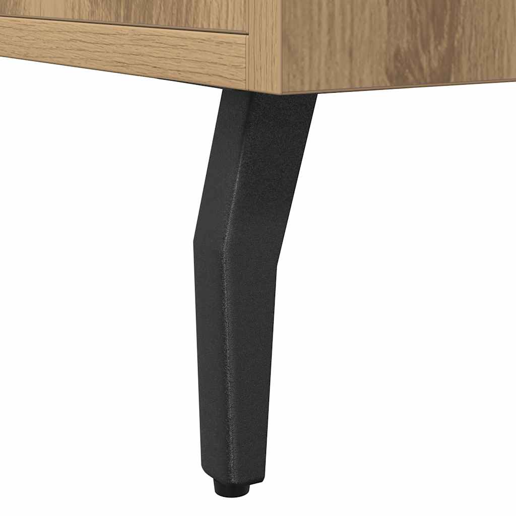Buffet chêne artisanal 100x36x60 cm bois d'ingénierie - XIOS