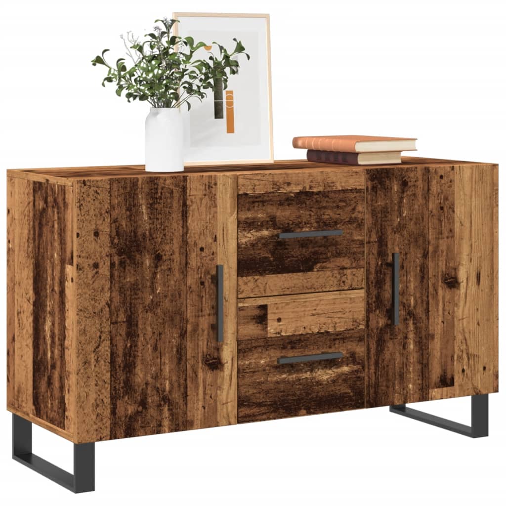 Buffet vieux bois 100x36x60 cm bois d'ingénierie - XIOS