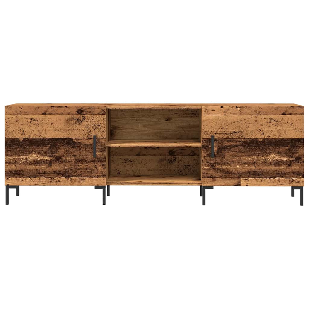 Meuble TV vieux bois 150x30x50 cm bois d'ingénierie - XIOS