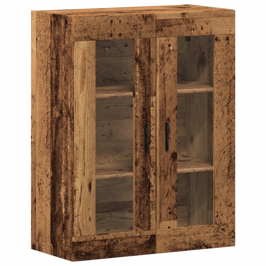 Armoire murale vieux bois 69,5x34x90 cm - XIOS