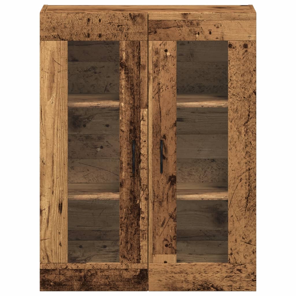 Armoire murale vieux bois 69,5x34x90 cm - XIOS