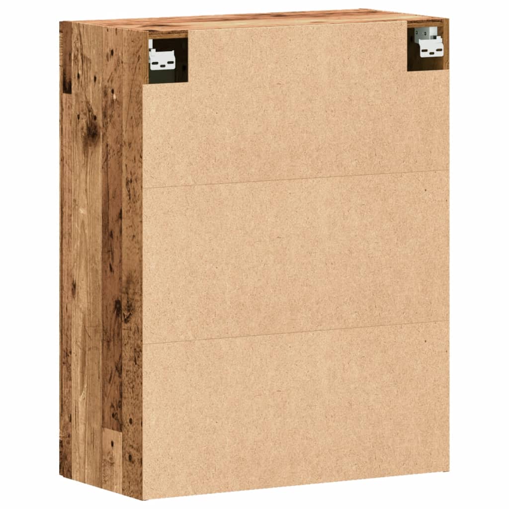 Armoire murale vieux bois 69,5x34x90 cm - XIOS