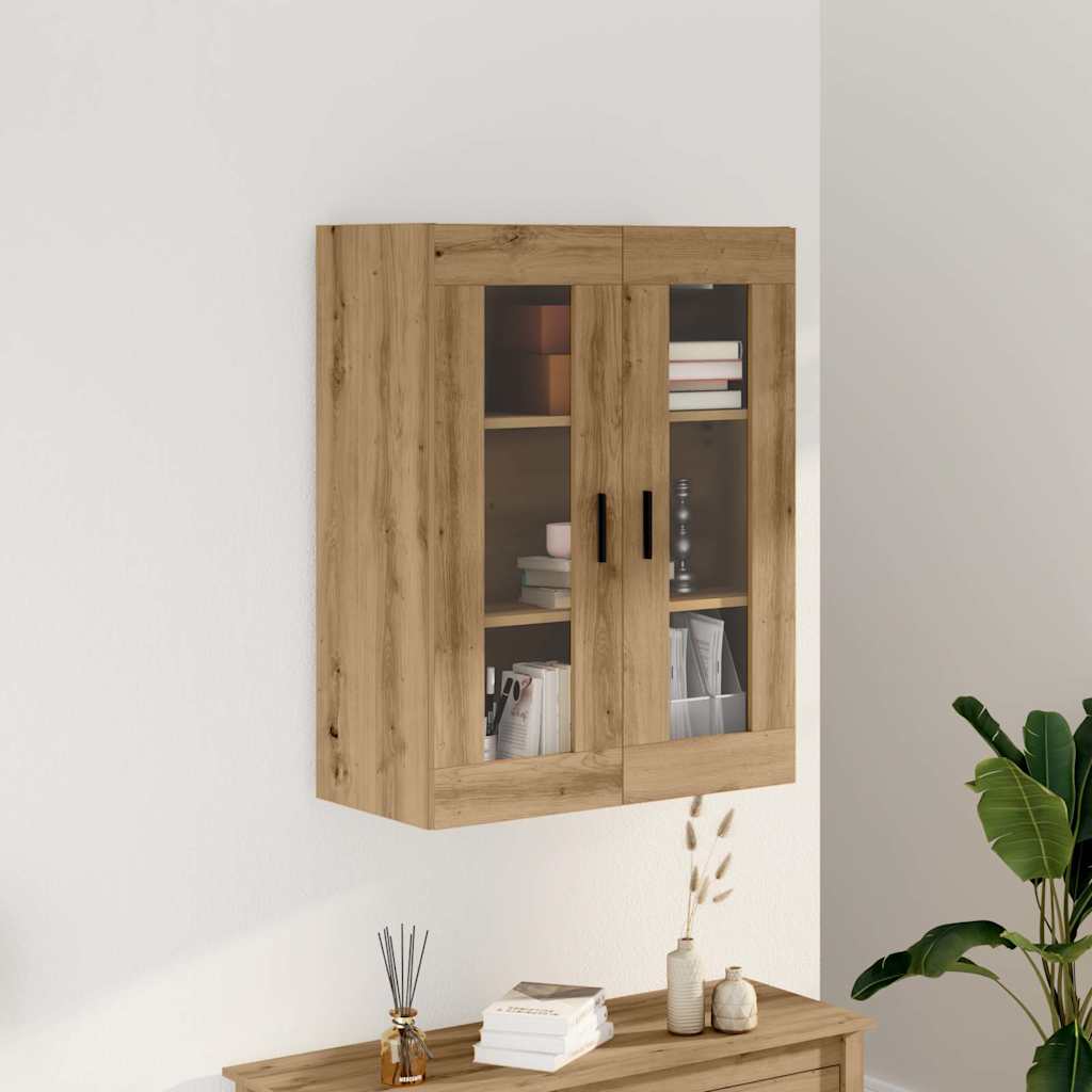 Armoire murale chêne artisanal 69,5x34x90 cm - XIOS