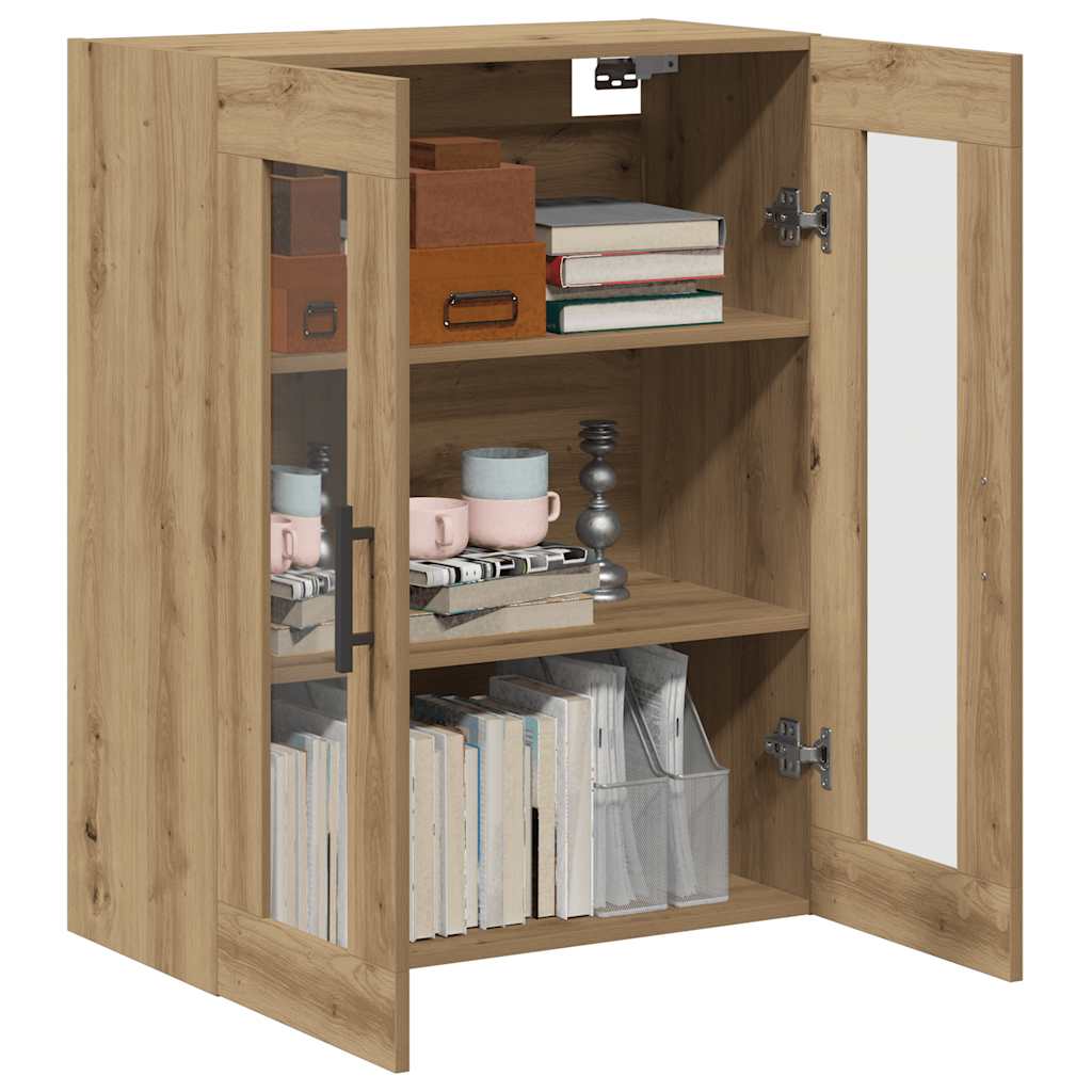 Buffet chêne artisanal 69,5x34x90 cm bois d'ingénierie - XIOS