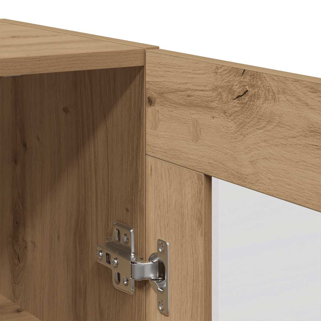 Buffet chêne artisanal 69,5x34x90 cm bois d'ingénierie - XIOS