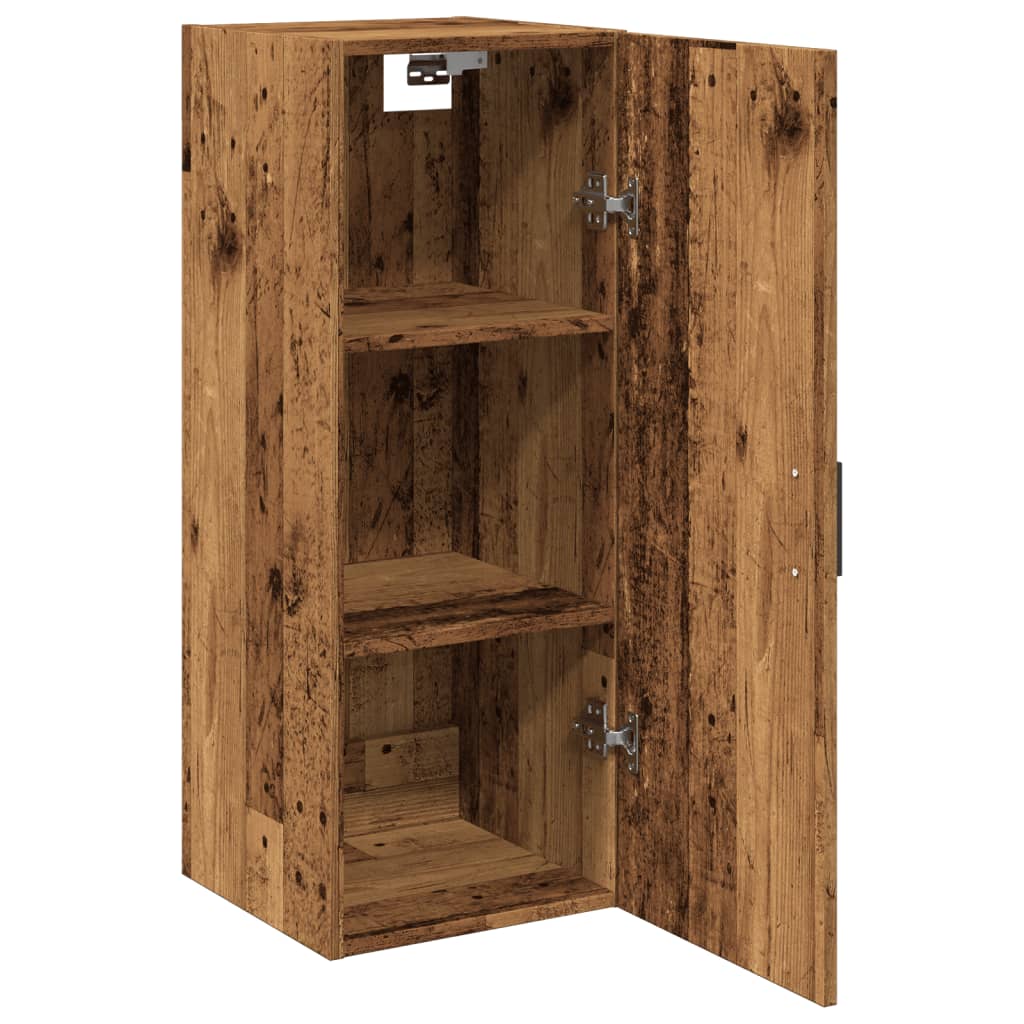 Armoire murale vieux bois 34,5x34x90 cm bois d'ingénierie - XIOS