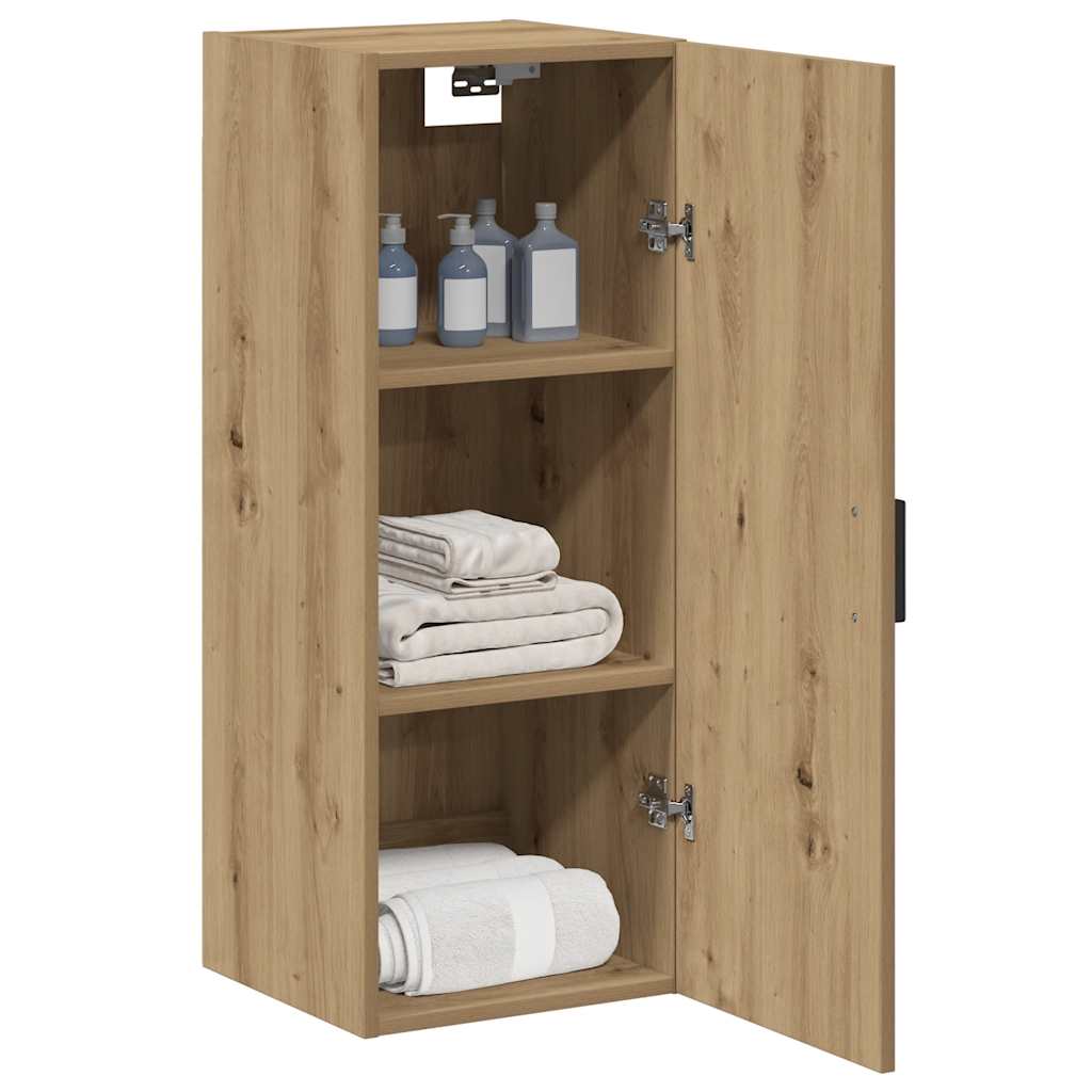 Armoire murale chêne artisanal 34,5x34x90 cm bois d'ingénierie - XIOS