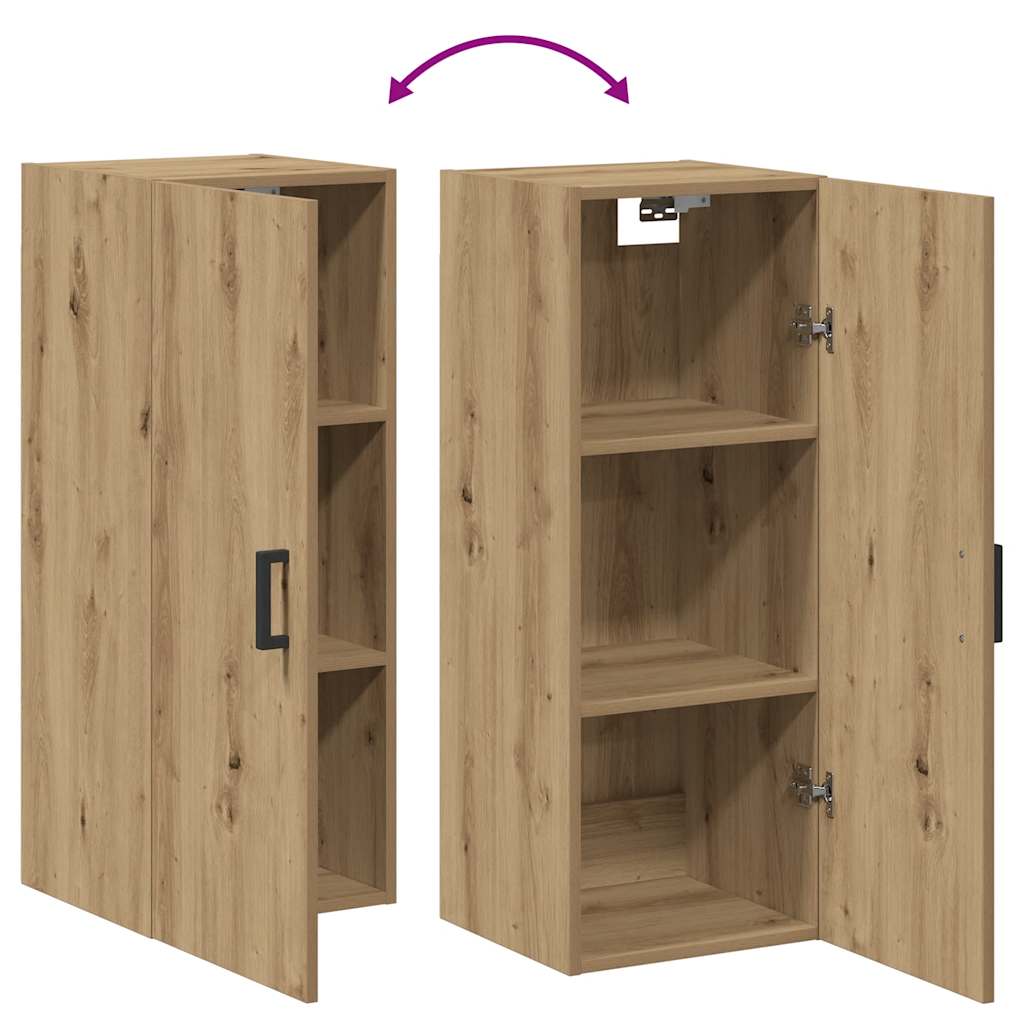 Armoire murale chêne artisanal 34,5x34x90 cm bois d'ingénierie - XIOS