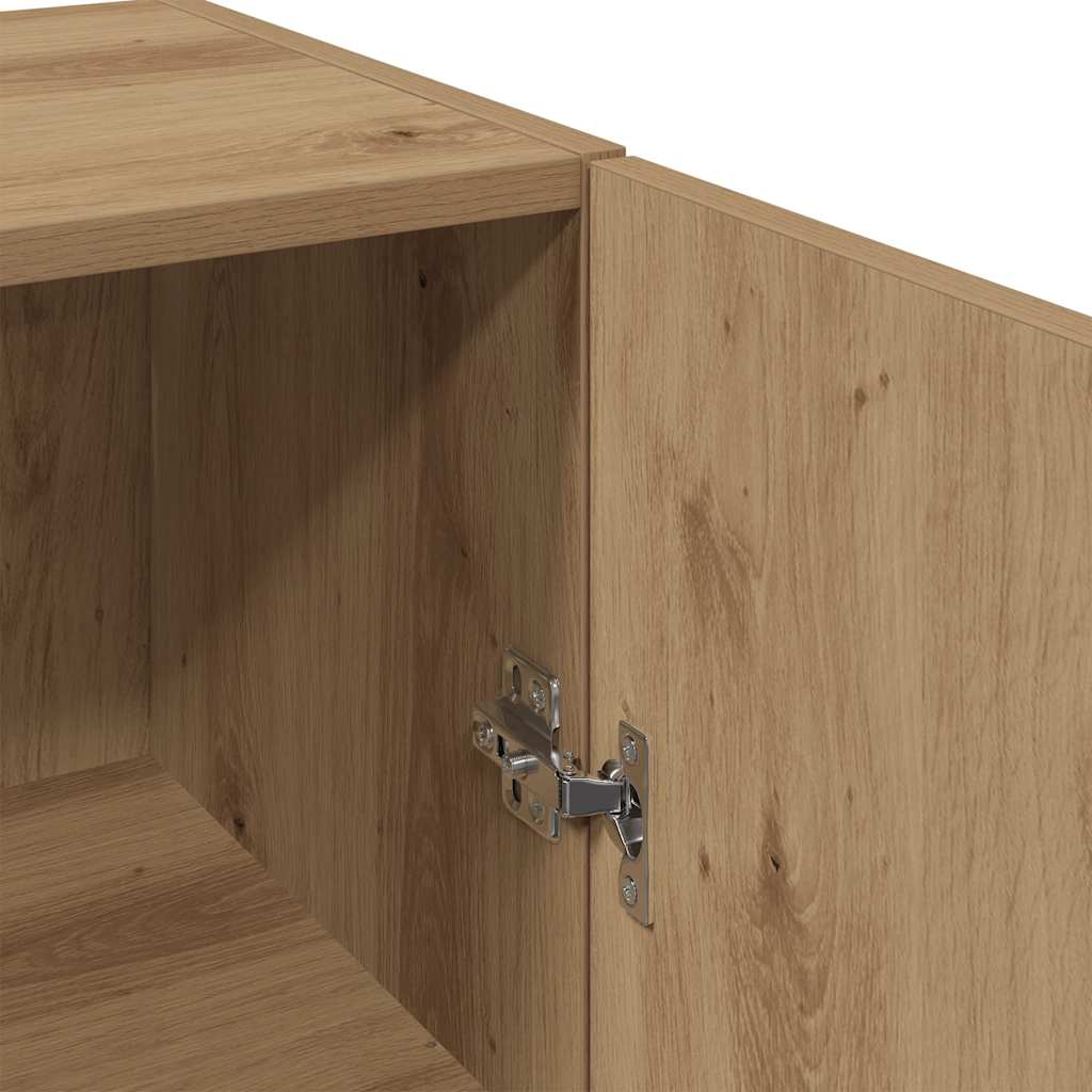 Armoire murale chêne artisanal 34,5x34x90 cm bois d'ingénierie - XIOS