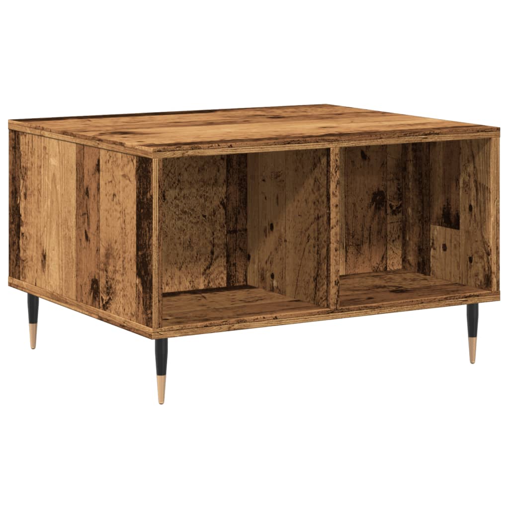 Table basse vieux bois 60x50x36,5 cm bois d'ingénierie - XIOS
