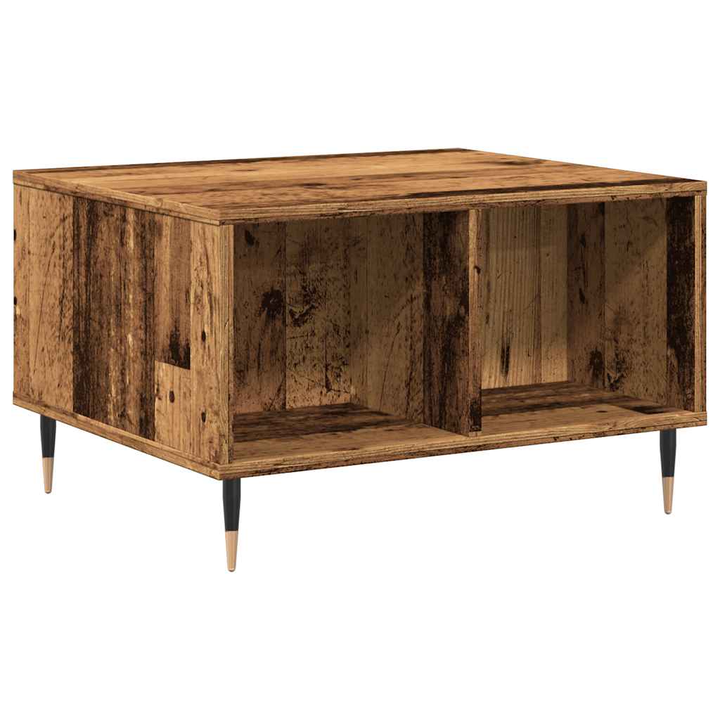 Table basse vieux bois 60x50x36,5 cm bois d'ingénierie - XIOS