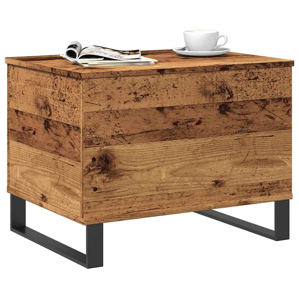 Table basse vieux bois 60x44,5x45 cm bois d'ingénierie - XIOS