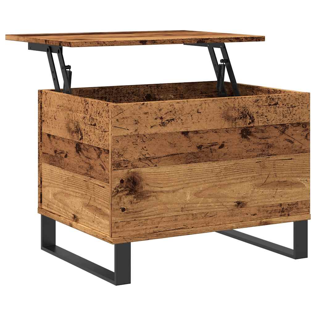 Table basse vieux bois 60x44,5x45 cm bois d'ingénierie - XIOS