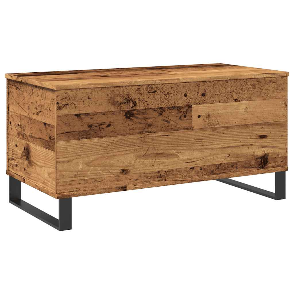 Table basse vieux bois 90x44,5x45 cm bois d'ingénierie - XIOS