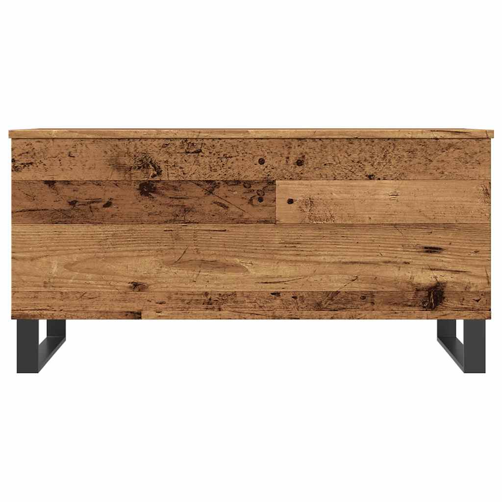 Table basse vieux bois 90x44,5x45 cm bois d'ingénierie - XIOS